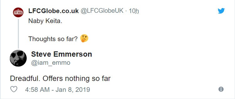 CĐV Liverpool cũng bắt đầu 'ngán' Keita - Bóng Đá