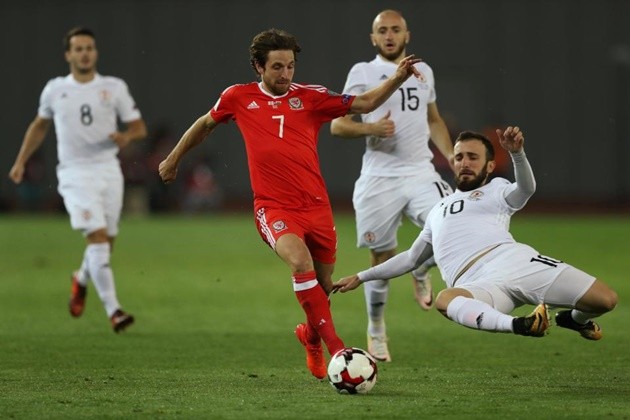 Georgia 0-1 Xứ Wales:  - Bóng Đá