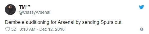 Fan Arsenal phát cuồng vì siêu phẩm của Dembele - Bóng Đá