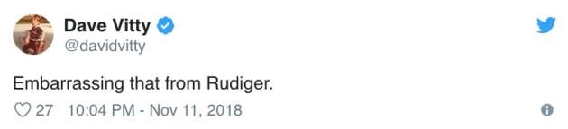 'Rudiger thật đáng xấu hổ' - Bóng Đá