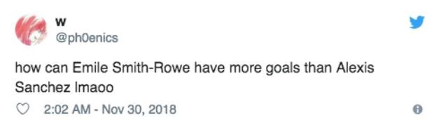 Fan Arsenal 'đá đểu' Alexis Sanchez sau màn trình diễn của Smith-Rowe - Bóng Đá