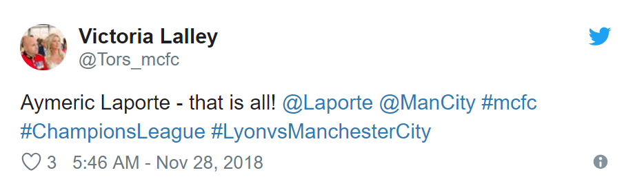 MAN CITY FANS REACT TO LAPORTE DISPLAY V LYON - Bóng Đá