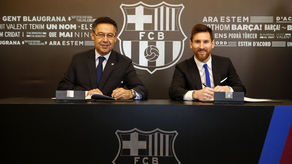 CỰC NÓNG: Messi ký hợp đồng mới với Barca - Bóng Đá