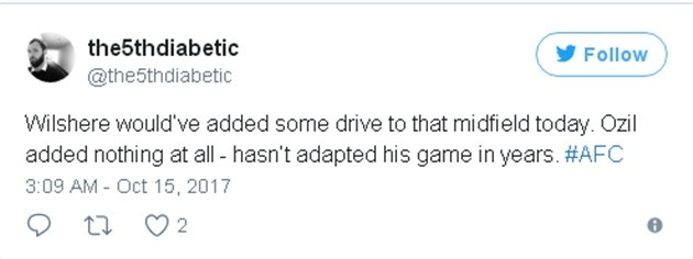 Ozil bị chỉ trích dữ dội sau trận thua Watford - Bóng Đá