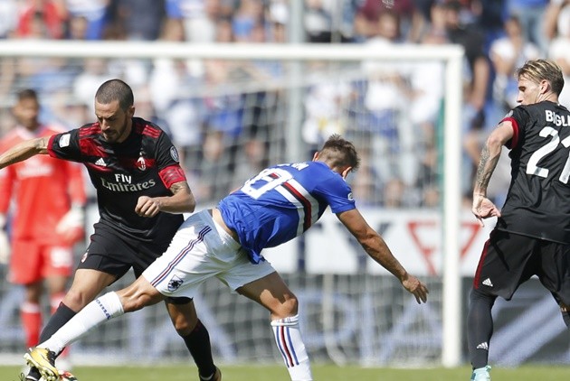 Sampdoria 2-0 AC Milan: Montella còn dám mơ cao? - Bóng Đá