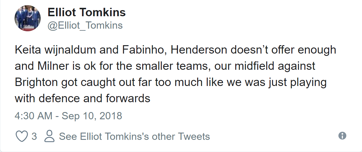 Còn chưa được ra sân, Fabinho đã được fan giúp tìm 