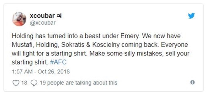 CĐV Arsenal chỉ ra cái tên chơi như 