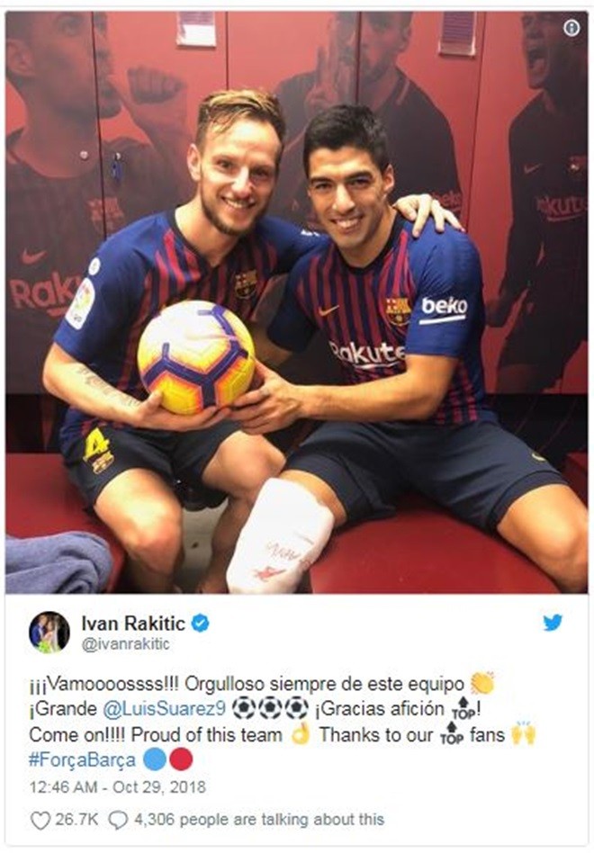 Barca đại thắng Real, Luis Suarez 