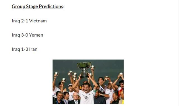 Báo Iraq tự tin đội nhà đánh bại Việt Nam và Yemen - Bóng Đá