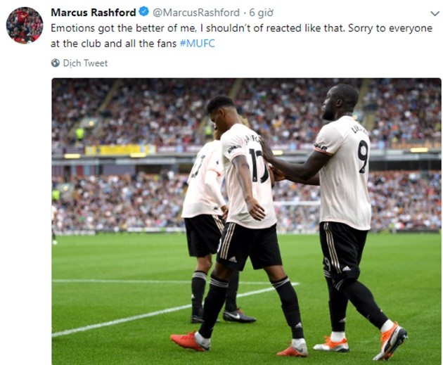 Rashford đăng twitter - Bóng Đá