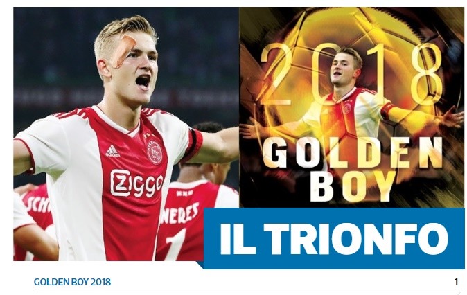 De Ligt đoạt Golden Boy - Bóng Đá