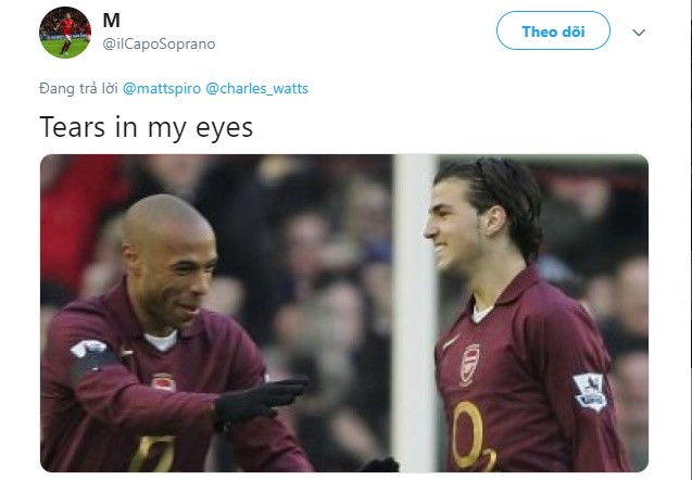 Fan Arsenal muốn khóc vì Arsenal tái hợp Henry - Bóng Đá