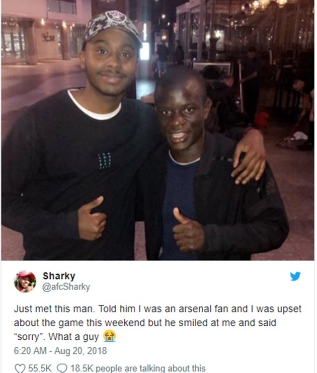 Kante xin lỗi fan Arsenal - Bóng Đá