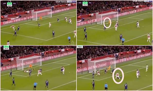 'Cầu thủ Fulham sững lại khi bóng chạm cột. Ramsey thì không' - Bóng Đá