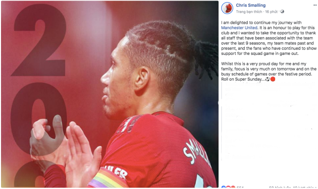 CHÍNH THỨC: Man Utd gia hạn trụ cột hàng thủ tới năm 2022 - Bóng Đá