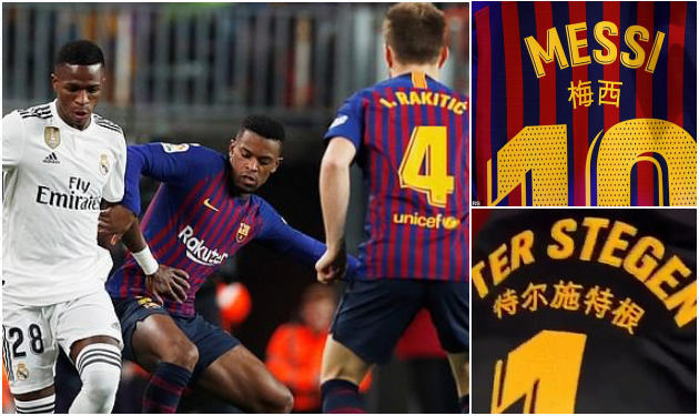 Barca bị cấm mặc áo đấu Trung Quốc ở El Clasico - Bóng Đá