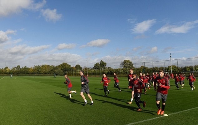Arsenal tập luyện - Bóng Đá