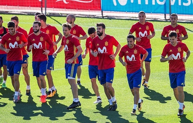 Tây Ban Nha tập luyện - Bóng Đá
