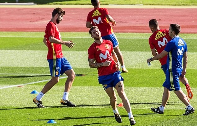 Tây Ban Nha tập luyện - Bóng Đá