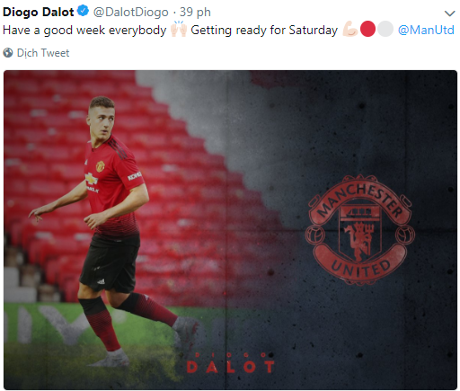 diogo dalot sẵn sàng ra mắt - Bóng Đá