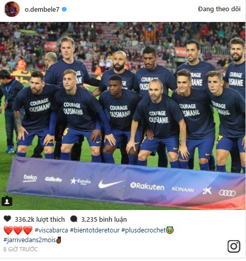 Ousmane Dembele đích thân báo tin vui cho Barcelona - Bóng Đá