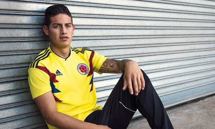 Áo đấu rực rỡ của ĐTQG Colombia - Bóng Đá