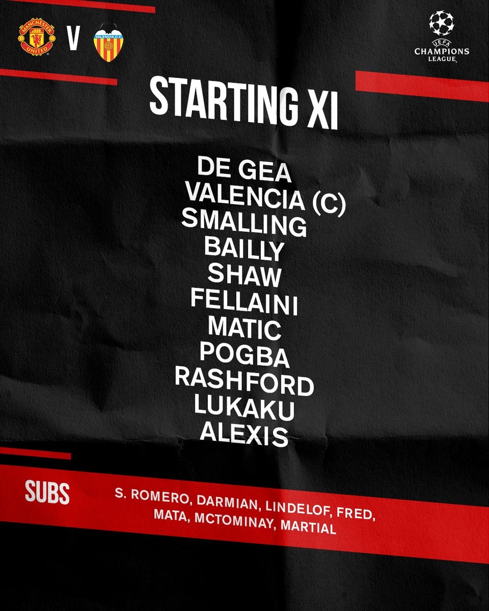 TRỰC TIẾP Man United vs Valencia: Sanchez trở lại, Martial dự bị (Đội hình ra sân) - Bóng Đá