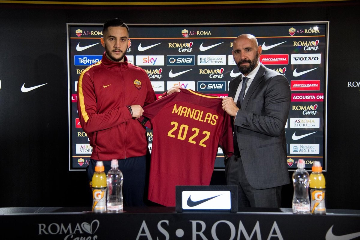 Manolas, Monchi trầm tư trong ngày ký hợp đồng  - Bóng Đá
