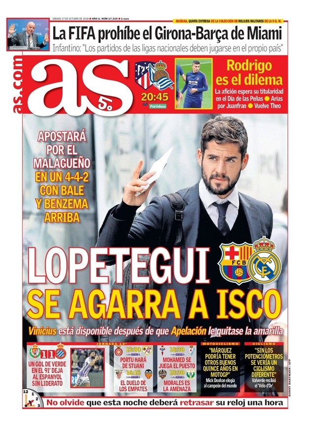 El Clasico: Thành bại của Lopetegui đến từ Isco và sơ đồ 4-4-2 - Bóng Đá