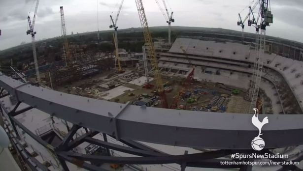Sân mới của Tottenham bắt đầu nên hình hài - Bóng Đá