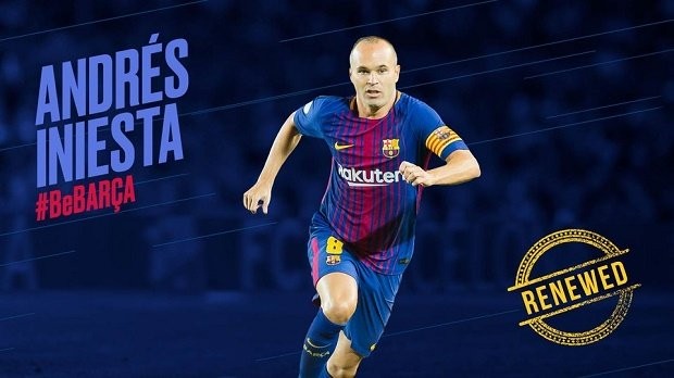 Andres Iniesta rạng rỡ gắn bó 'trọn đời' với Barcelona - Bóng Đá