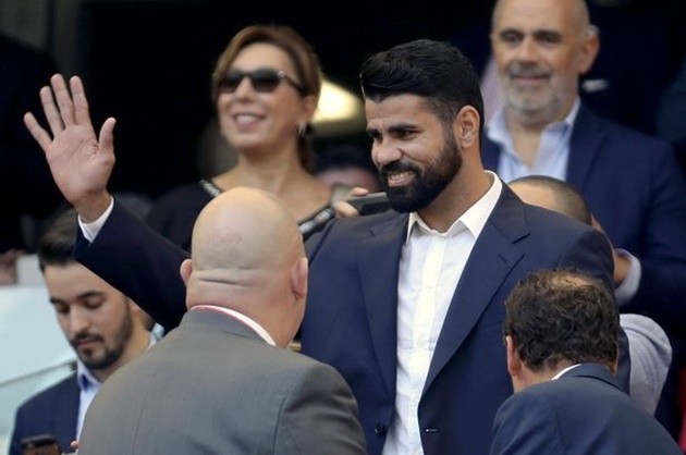 Diego Costa đã có mặt ở khán đài Atletico Madrid - Bóng Đá