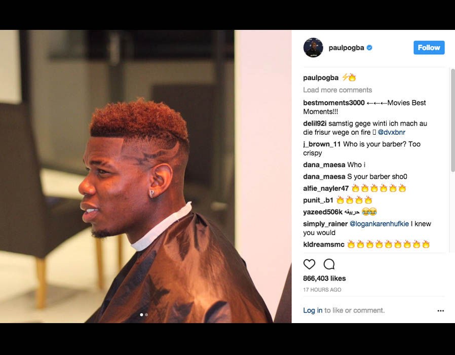 Cận cảnh mái đầu mới đẳng cấp, sành điệu của Pogba  - Bóng Đá