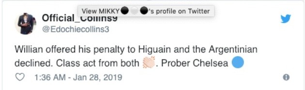 Fan Chelsea phát sốt vì 1 điều giữa Willian và Higuain trận Sheffield - Bóng Đá