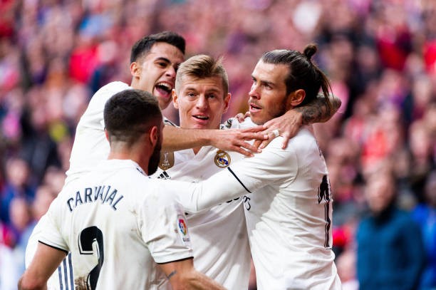 Ghi bàn vào lưới Atletico, Sergio Ramos có pha ăn mừng 'khó đỡ' - Bóng Đá