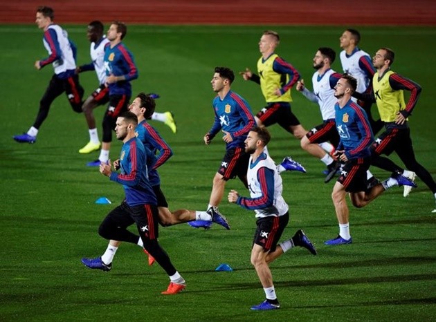 Tây Ban Nha tập - Bóng Đá