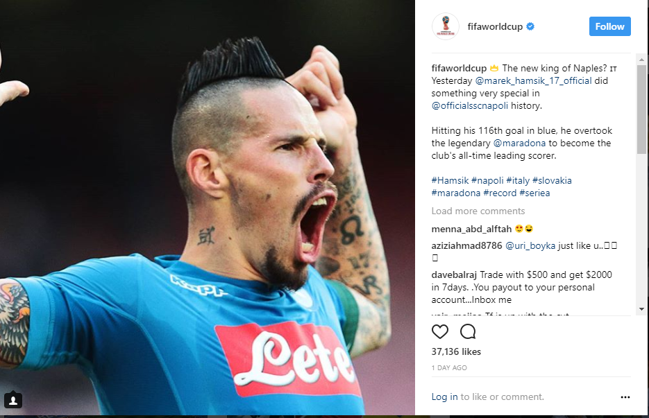 FIFA trao ngôi 'vua' cho Marek Hamsik - Bóng Đá