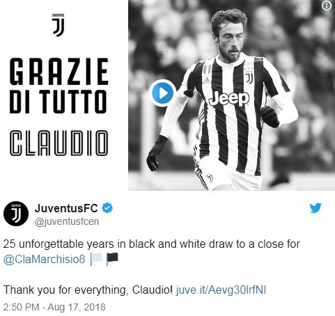 CHÍNH THỨC: Juventus chia tay 