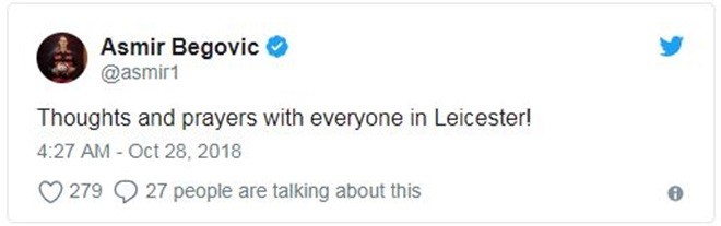 Trực thăng Chủ tịch Leicester gặp tai nạn, các CLB Premier League bày tỏ sự xót thương - Bóng Đá