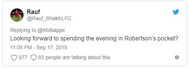 Mbappe vừa đăng status, CĐV Liverpool đã 