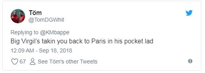 Mbappe vừa đăng status, CĐV Liverpool đã 