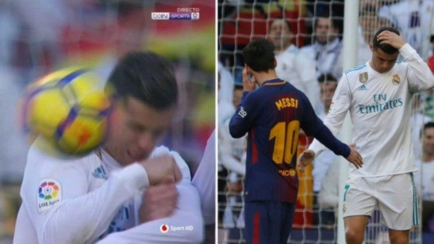 Messi hành động đẹp khi sút trúng mặt Ronaldo - Bóng Đá