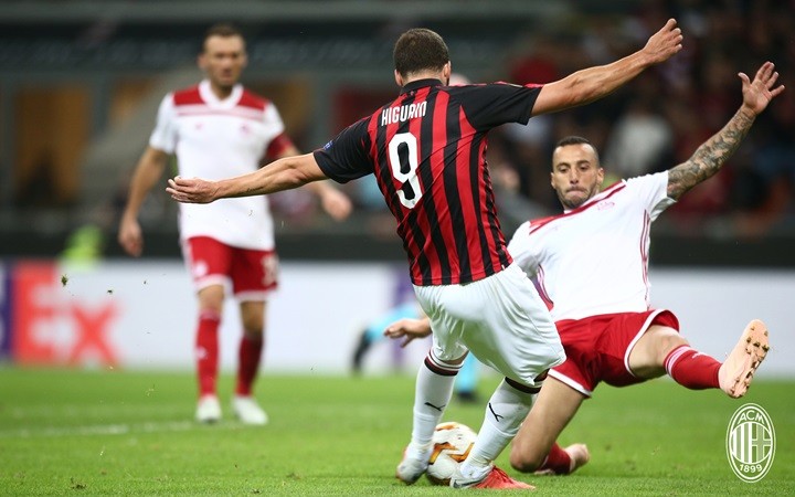 Higuain nổ súng, AC Milan lại thăng hoa ở Europa League - Bóng Đá