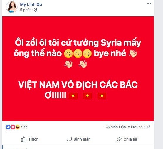 Sao Việt phát cuồng với chiến thắng của U23 Việt Nam - Bóng Đá