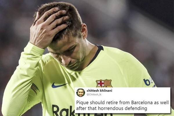 Pique bị chỉ trích dữ dội sau trận hòa của Barca - Bóng Đá