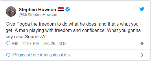 Fan Man Utd nói lời thẳng thắn về Pogba sau khi Mourinho bị sa thải - Bóng Đá