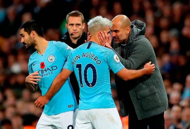 Đây, điều Aguero đã nói với Pep Guardiola sau khi bị thay ra - Bóng Đá