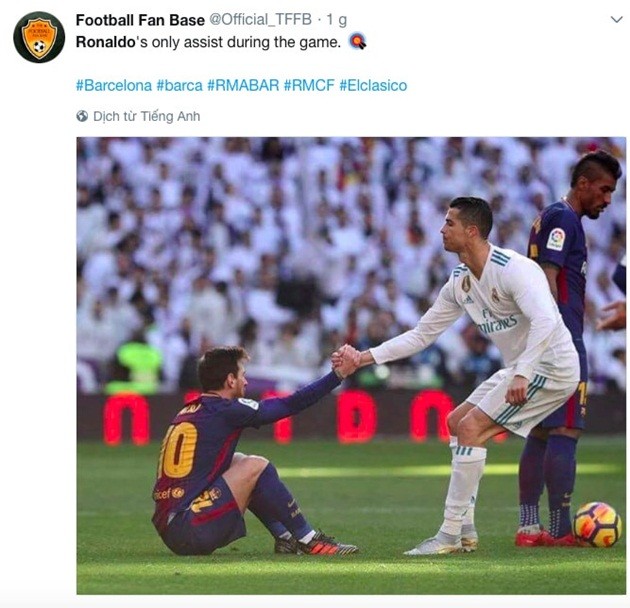 Ronaldo hứng mưa chế nhạo trong ngày mất tích ở El Clasico - Bóng Đá