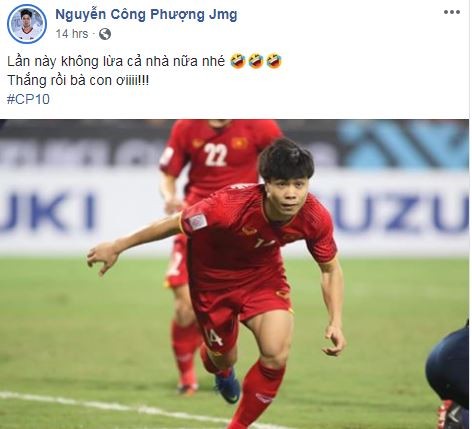 Công Phượng: 'Lần này Phượng không lừa cả nhà nữa nhé' - Bóng Đá