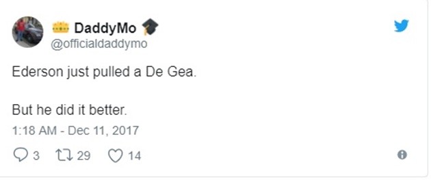 Man City cần gì De Gea khi Ederson xuất sắc hơn - Bóng Đá